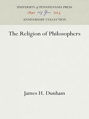 cover image of The Religion of Philosophers
